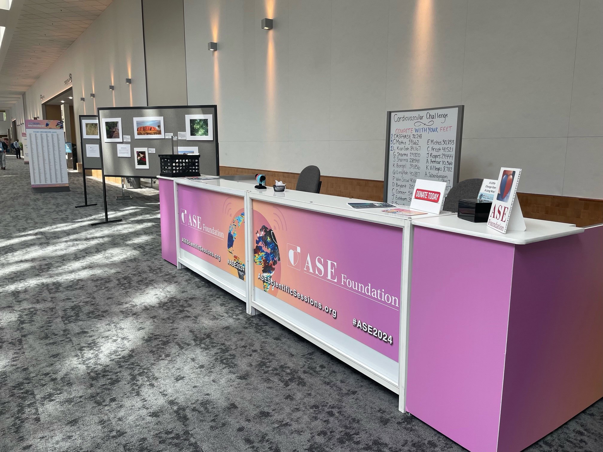 Booth 2 A donation booth for ASE Foundation